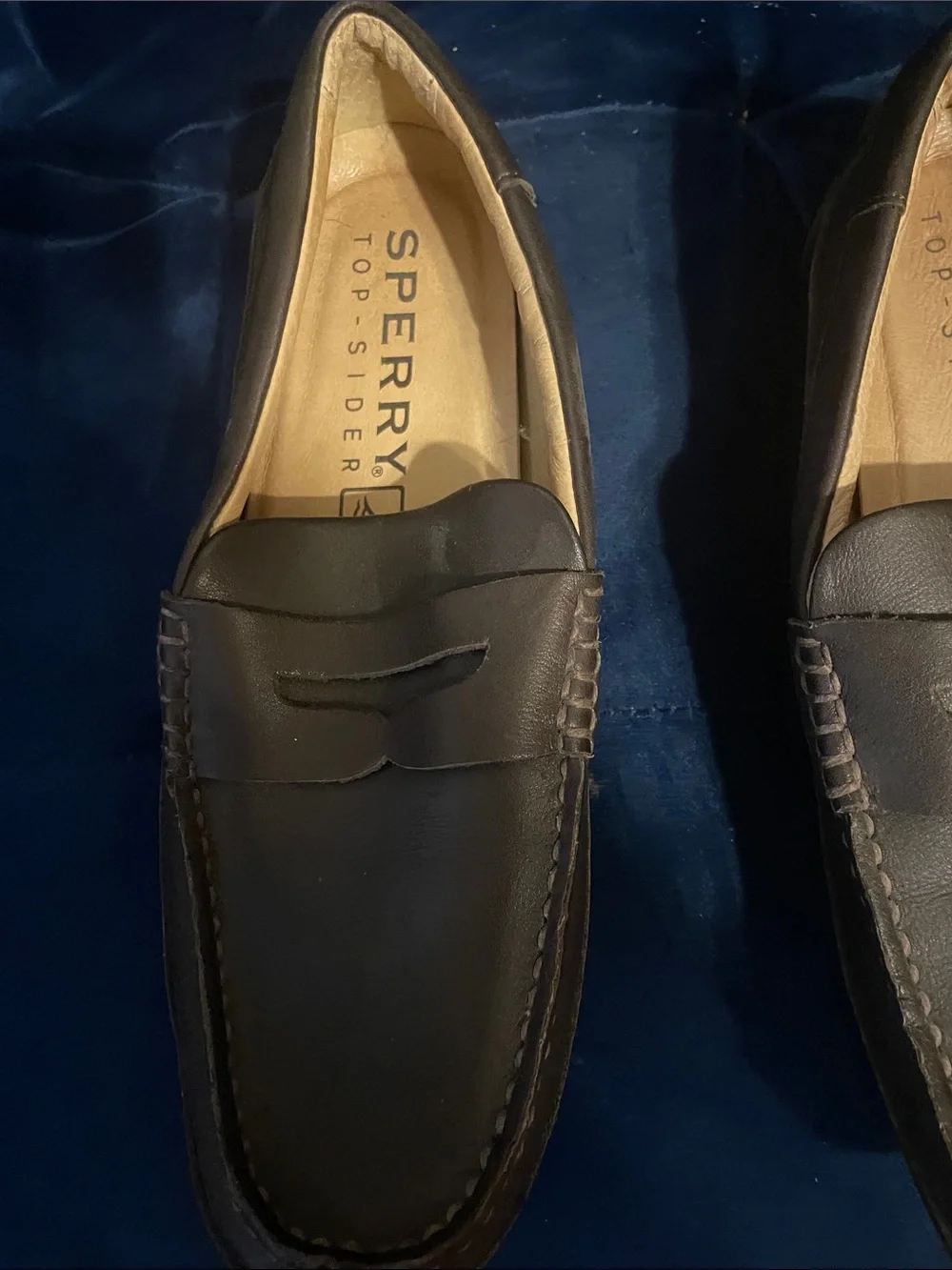 Sperry Black Leather Penny Loafers - Classic Slip-On Moccasin